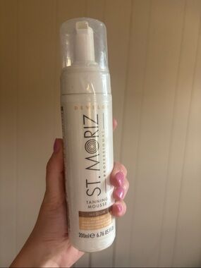 St. Moriz Tanning Mousse - White Bottle with Gold Label